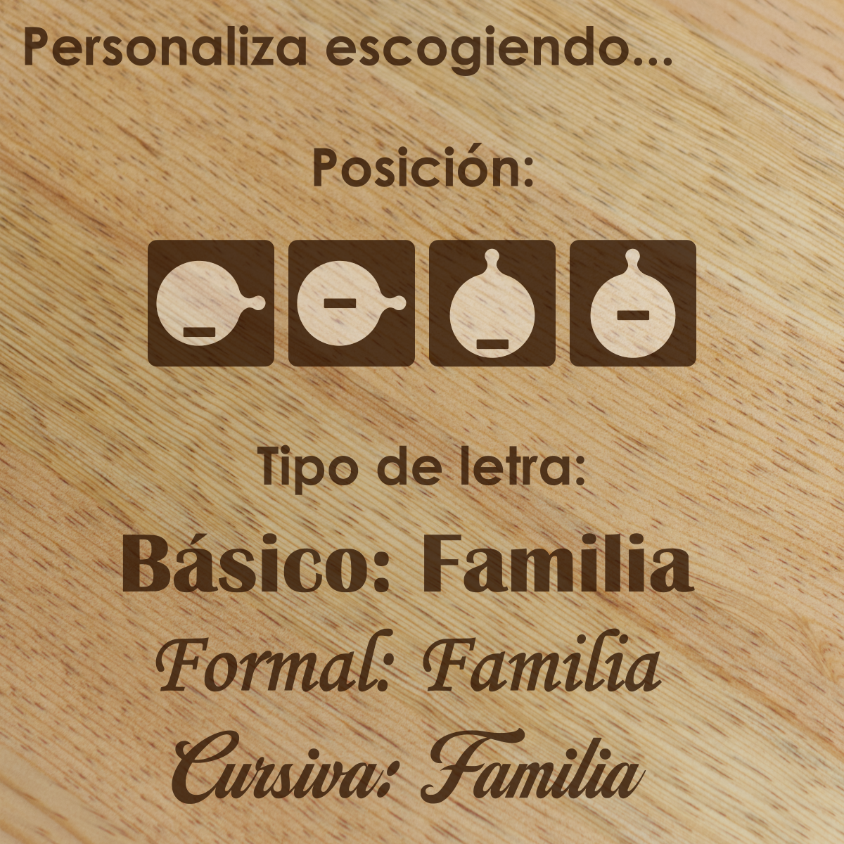 Tabla para Charcutería Circular para Pareja
