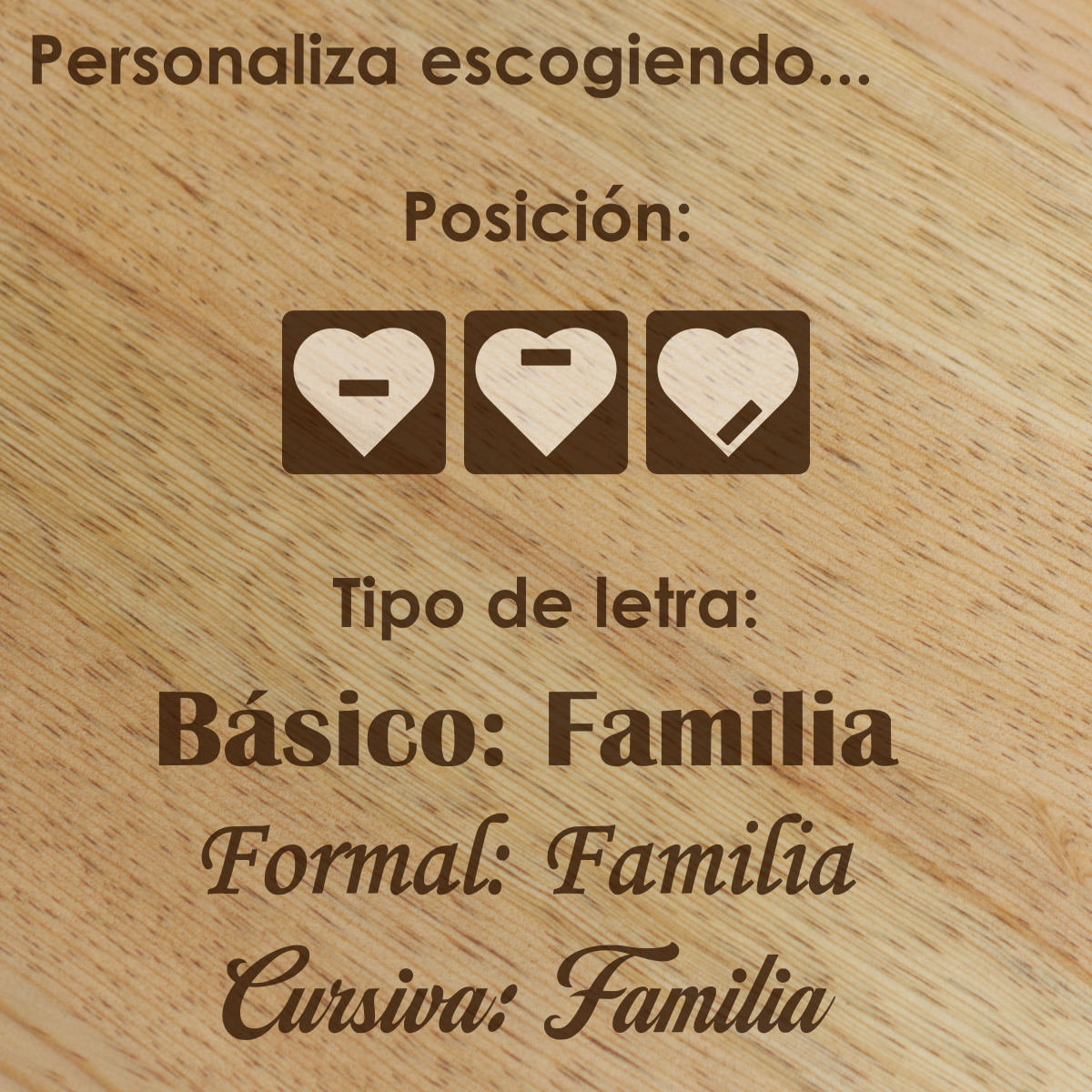 Tabla para Charcutería Corazón para Pareja