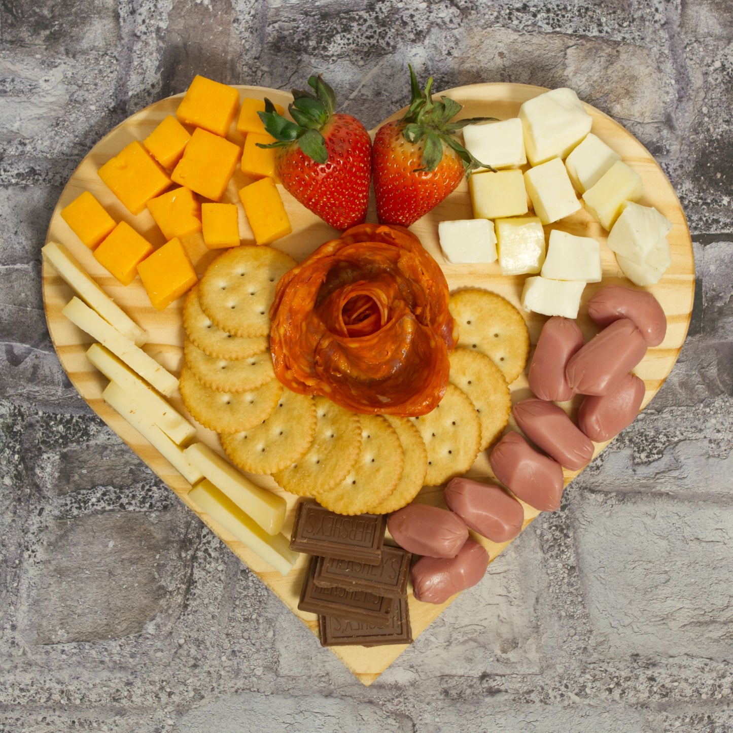 Tabla para Charcutería Corazón para Pareja