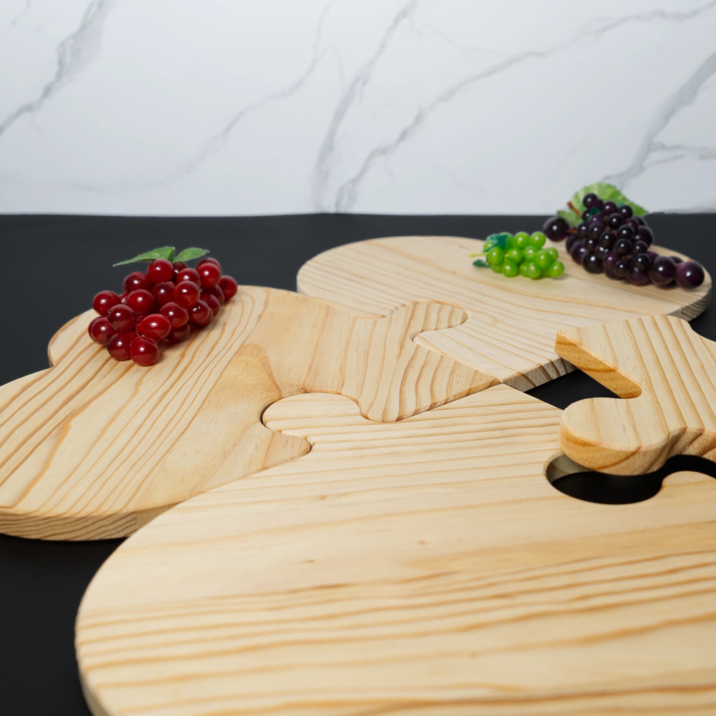 Tablas para Charcutería Rompecabezas de Corazones (Juego de 4)