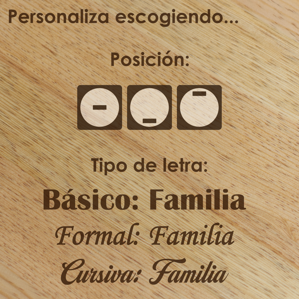 Tabla para Charcutería Circular para Mesa