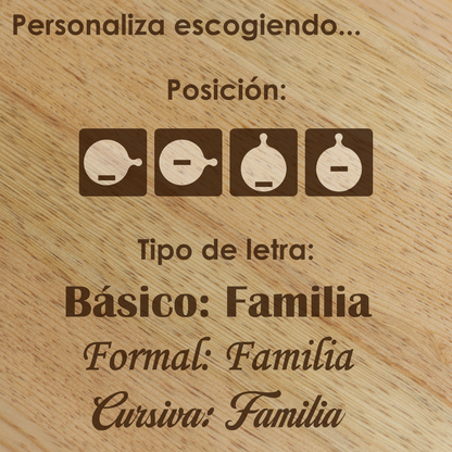 Tabla para Charcutería Circular para Pareja