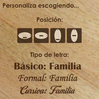 Tabla para Charcutería Elipse para Mesa