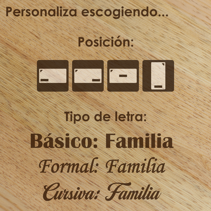 Tabla para Charcutería Rectangular para Mesa