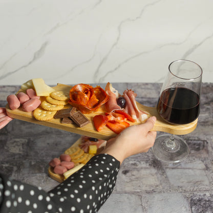 Tablas para Charcutería Porta Vino para Pareja (Par)